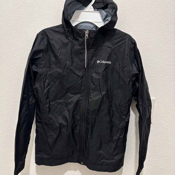 Columbia Other - Columbia Boys Black Windbreaker Rain Jacket Size Medium